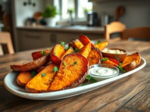 Batata Doce Crocante na Airfryer