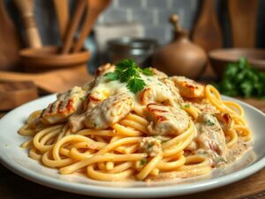 Macarrão Cremoso à Brasileira