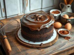 Bolo de Chocolate Simples Delícia